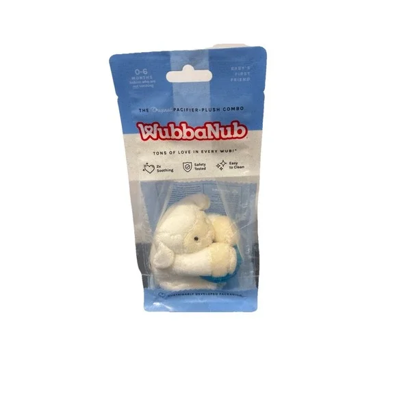 WubbaNub White Lamb Infant Pacifier Plush – NEW & SEALED! - Picture 2 of 3